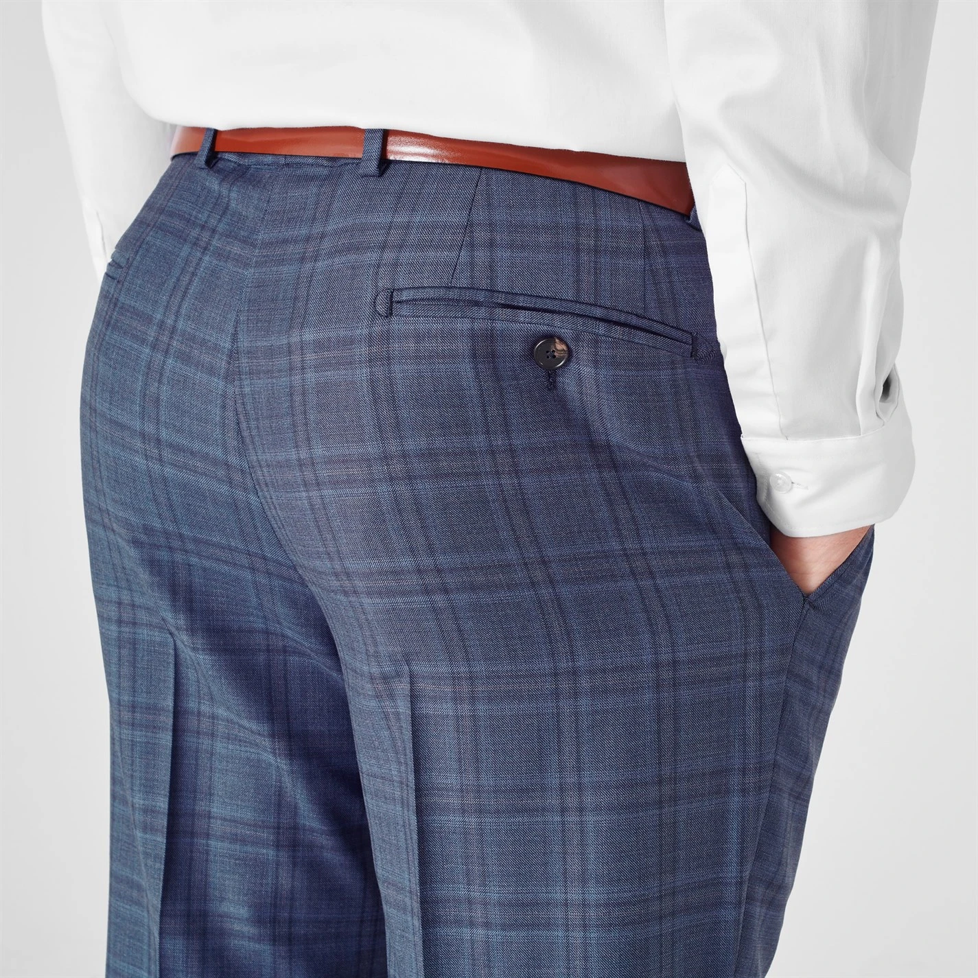 Ted Baker Bollits Slim Fit Trousers for Complete Suits Colour Blue 7 Ted Baker Bollits Slim Fit Trousers for Complete Suits Colour Blue - Image 5