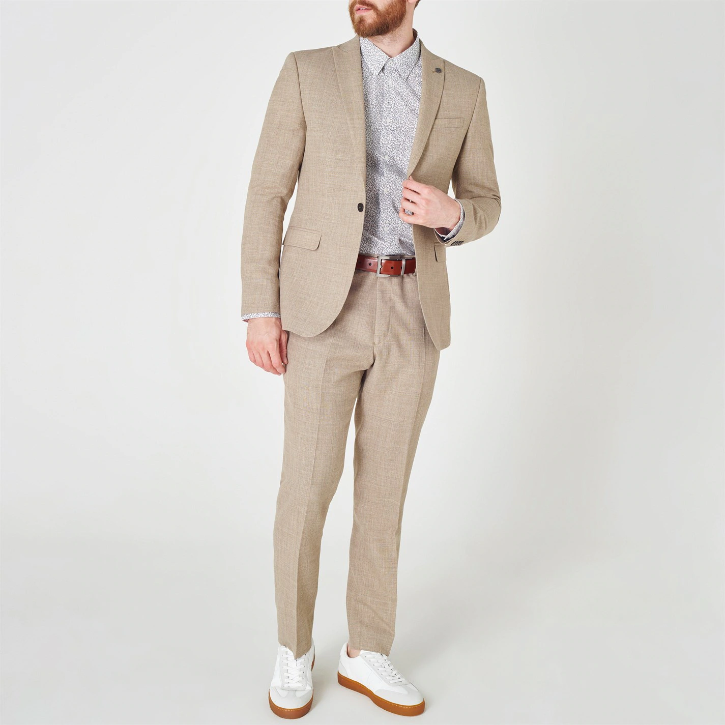 Ted Baker Reyton Suit Trousers for Complete Suits Colour Oatmeal 4 Ted Baker Reyton Suit Trousers for Complete Suits Colour Oatmeal - Image 2