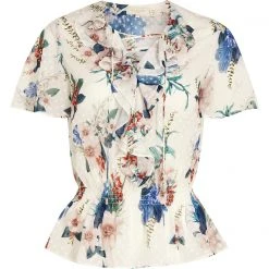Ted Baker Ruffle Tie Top for Tops Colour Ivory