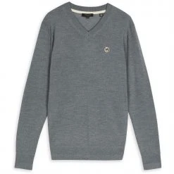 Ted Baker Kenton V Neck Jumper for T-Shirts Colour Charcoal