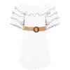 Ted Baker Meiyah Ruffle Dress for Dresses Colour White -Outlet Wardrobe Mix Store 59490801 xxl
