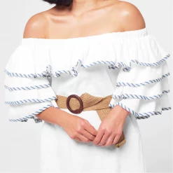 Ted Baker Meiyah Ruffle Dress for Dresses Colour White -Outlet Wardrobe Mix Store 59490801 xxl a3