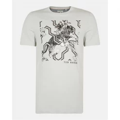 Ted Baker Mowsart Print T Shirt for T-Shirts Colour Mid Blue