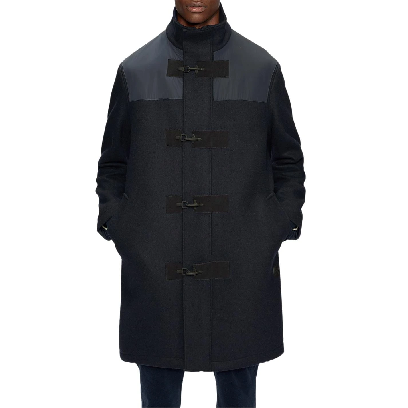 Ted Baker Lens Duffle Coat for Big & Tall Coats & Jackets Colour Navy 5 Ted Baker Lens Duffle Coat for Big & Tall Coats & Jackets Colour Navy - Image 3