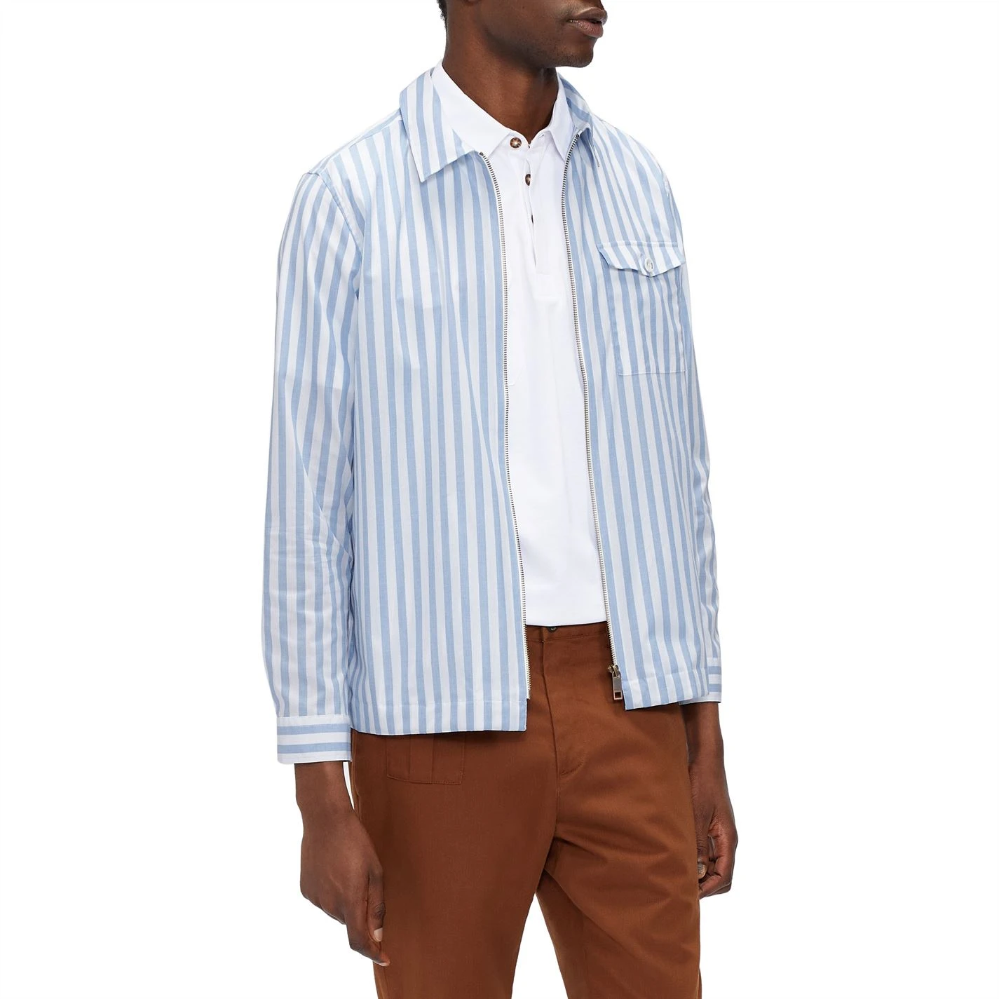 Ted Baker Revue Overshirt for Big & Tall Coats & Jackets Colour Blue 4 Ted Baker Revue Overshirt for Big & Tall Coats & Jackets Colour Blue - Image 2