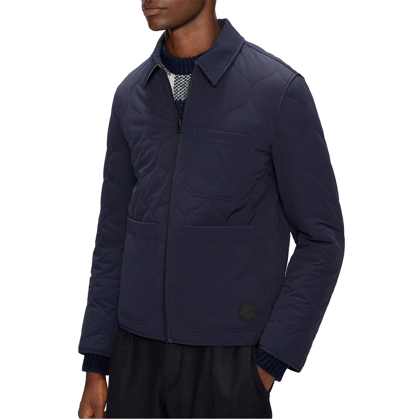 Ted Baker Schuss Reversible Quilted Jacket for Big & Tall Coats & Jackets Colour Navy 4 Ted Baker Schuss Reversible Quilted Jacket for Big & Tall Coats & Jackets Colour Navy - Image 2