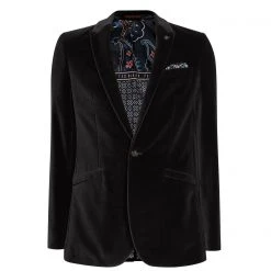 Ted Baker Galway Velvet Blazer for Coats & Jackets Colour Grey