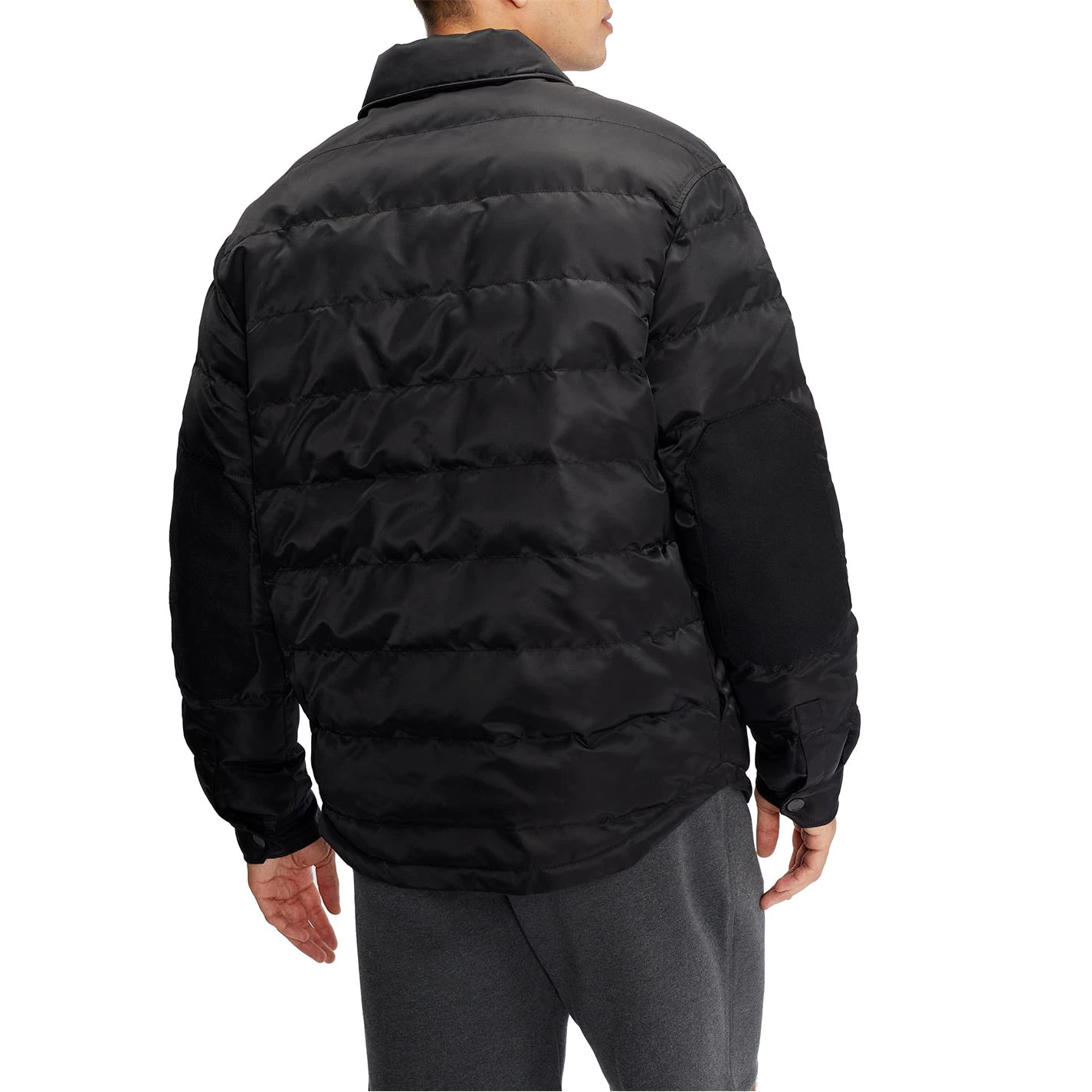 Ted Baker Velocity Quilted Over Shirt for Big & Tall Coats & Jackets Colour Black 5 Ted Baker Velocity Quilted Over Shirt for Big & Tall Coats & Jackets Colour Black - Image 3