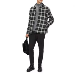 Ted Baker Incline Check Overshirt for Big & Tall Coats & Jackets Colour Grey -Outlet Wardrobe Mix Store 61802302 xxl a3