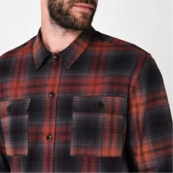 Ted Baker Ted Baker Lecture Shacket for Big & Tall Coats & Jackets Colour Dark red -Outlet Wardrobe Mix Store 61900508 xxl a3