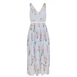 Ted Baker Ted Baker Print Midi Dress Womens for Dresses Colour Light Blue