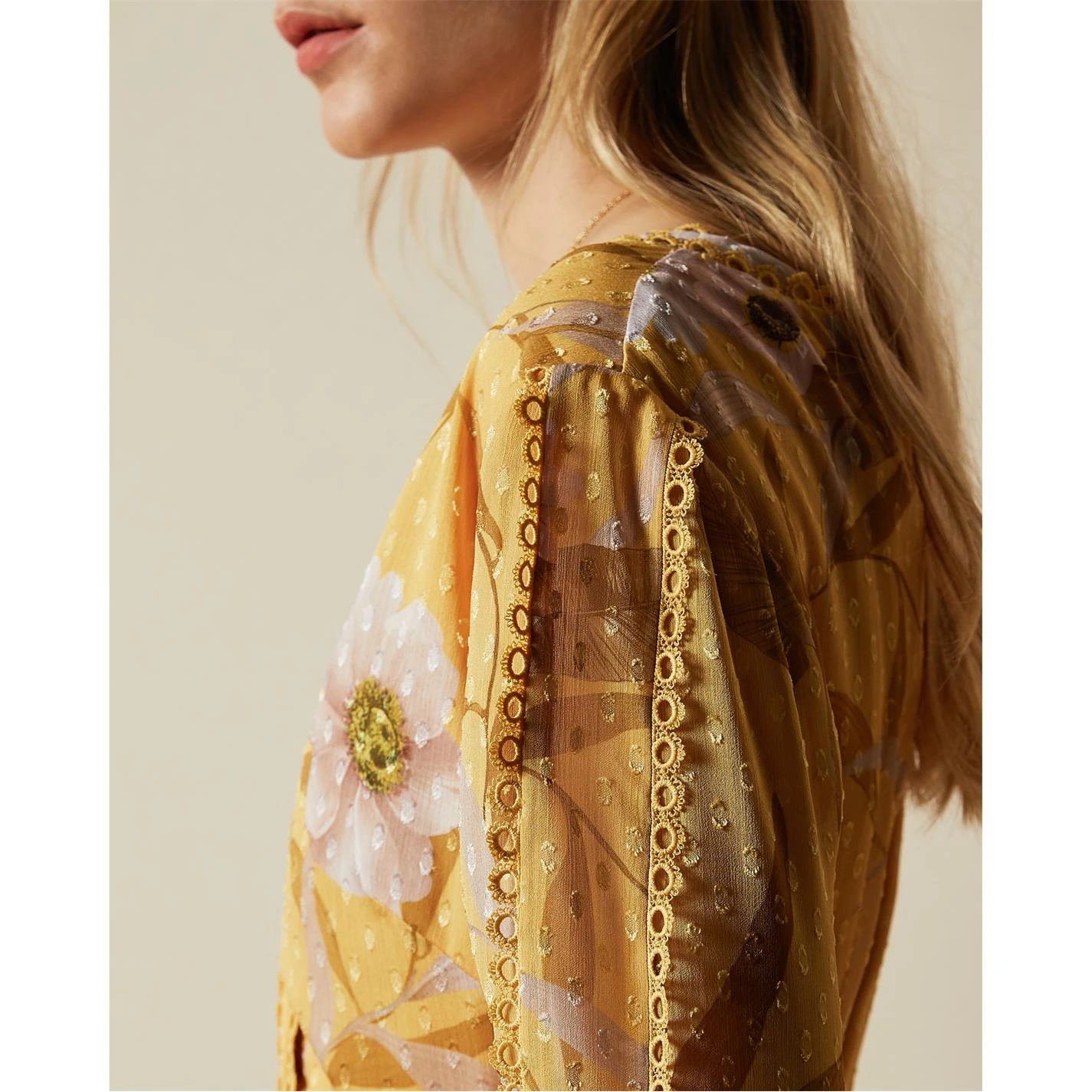 Ted Baker Posyy Mini Dress for Dresses Colour Yellow 7 Ted Baker Posyy Mini Dress for Dresses Colour Yellow - Image 5