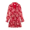 Ted Baker Linndie Ruffle Dress for Dresses Colour Red -Outlet Wardrobe Mix Store 63389108 xxl