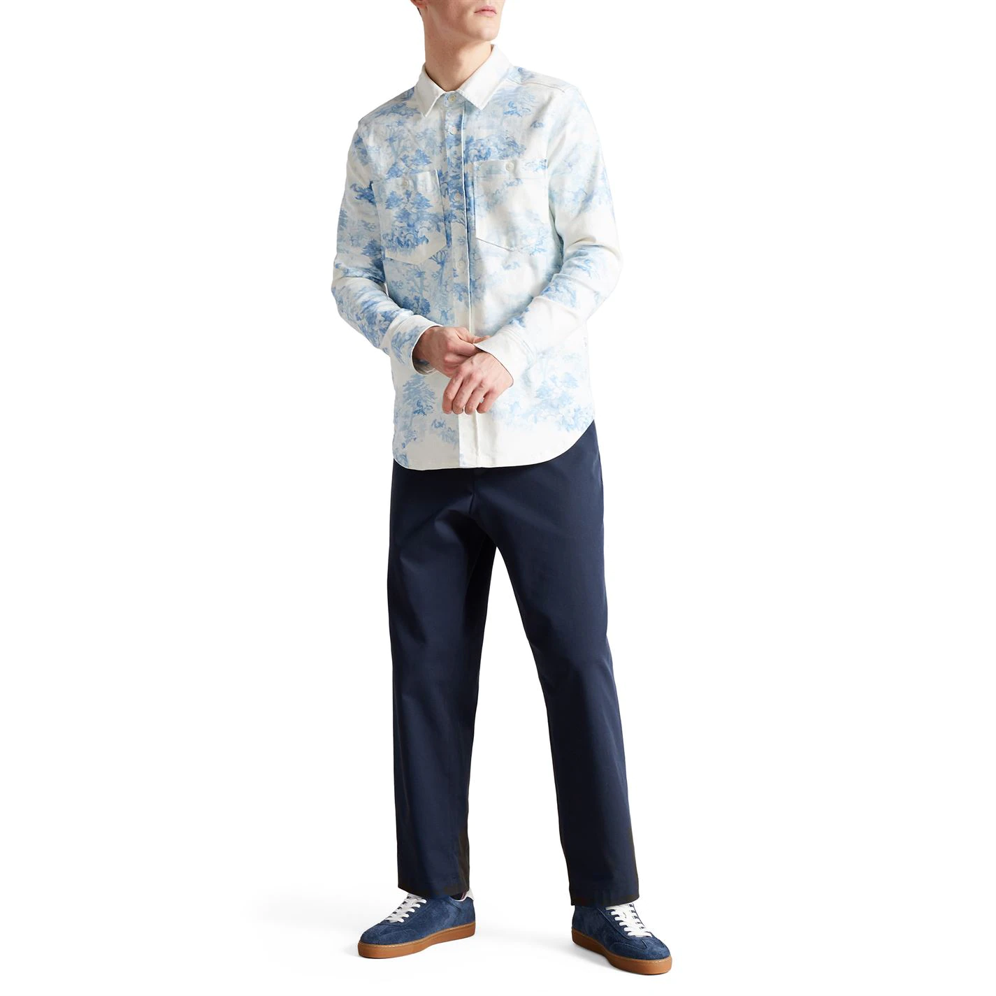 Ted Baker Liburty Denim Shirt for Casual Shirts Colour White 4 Ted Baker Liburty Denim Shirt for Casual Shirts Colour White - Image 2