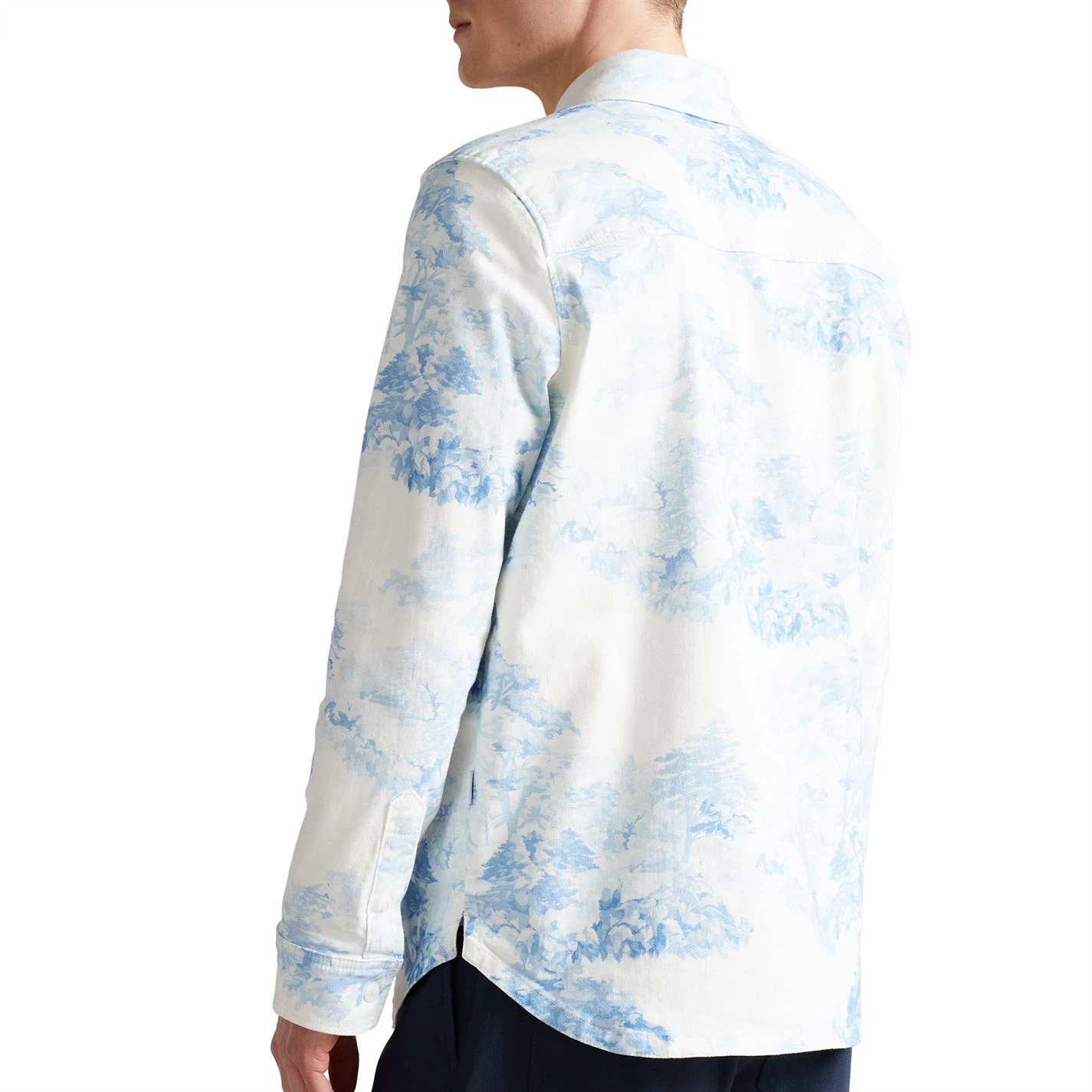 Ted Baker Liburty Denim Shirt for Casual Shirts Colour White 6 Ted Baker Liburty Denim Shirt for Casual Shirts Colour White - Image 4