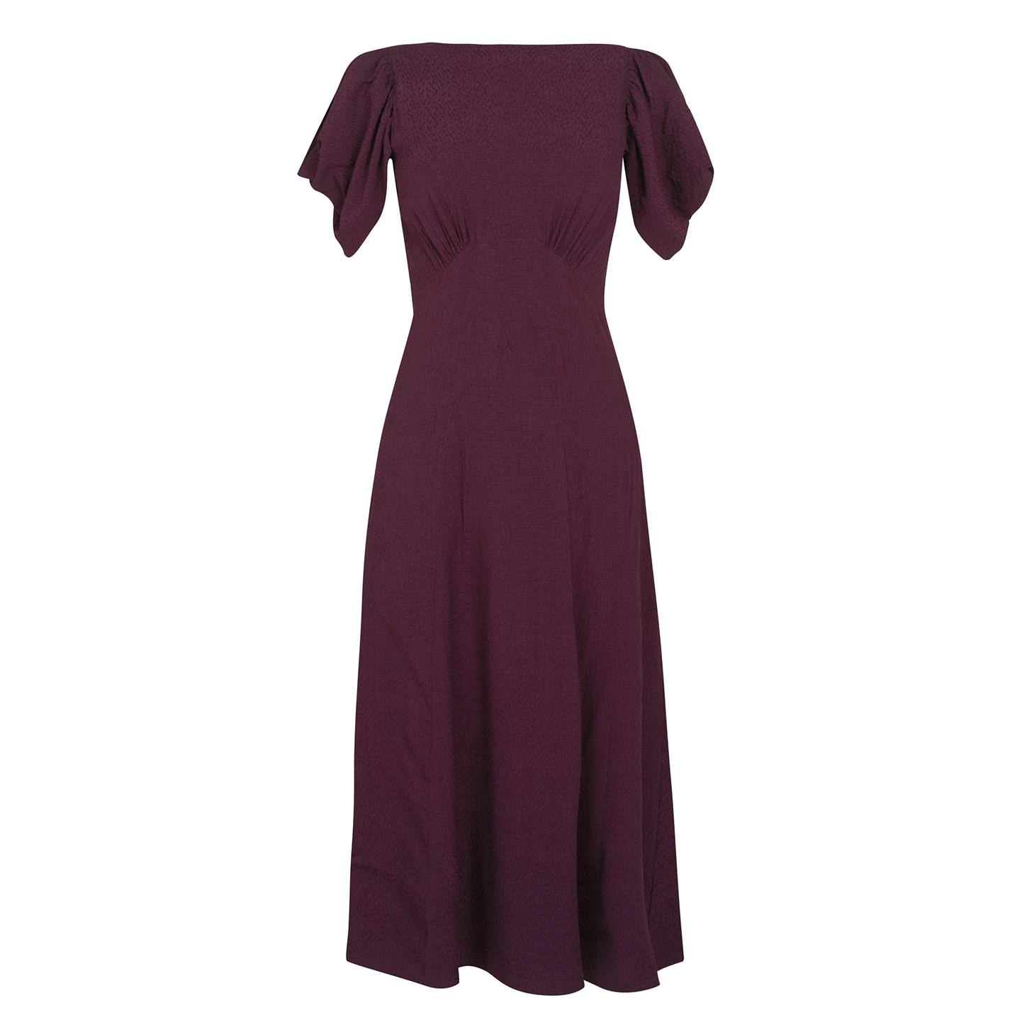 Ted Baker Tulipi Midi Tea Dress for Wedding Guest Dresses Colour Dp Purple 3 Ted Baker Tulipi Midi Tea Dress for Wedding Guest Dresses Colour Dp Purple