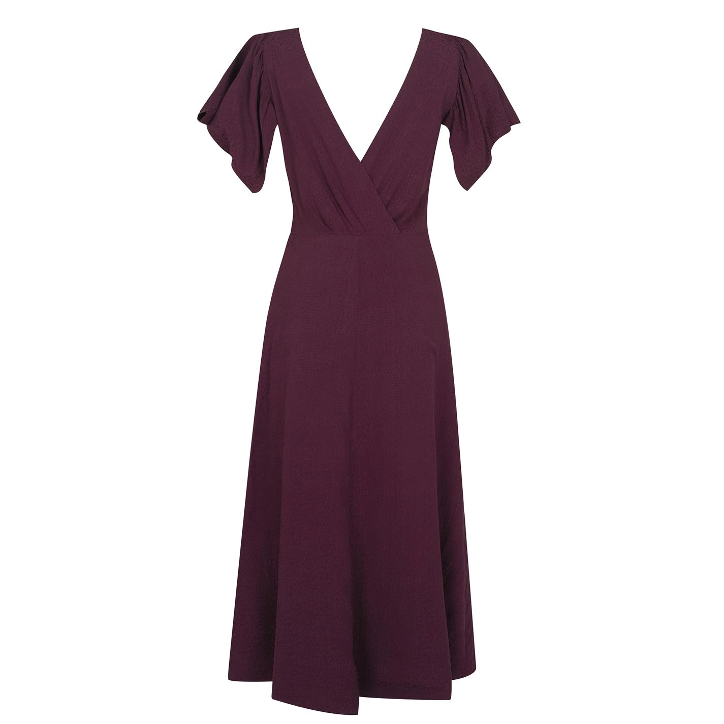 Ted Baker Tulipi Midi Tea Dress for Wedding Guest Dresses Colour Dp Purple 7 Ted Baker Tulipi Midi Tea Dress for Wedding Guest Dresses Colour Dp Purple - Image 5