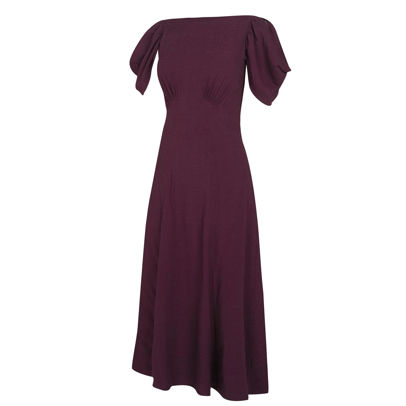 Ted Baker Tulipi Midi Tea Dress for Wedding Guest Dresses Colour Dp Purple 8 Ted Baker Tulipi Midi Tea Dress for Wedding Guest Dresses Colour Dp Purple - Image 6
