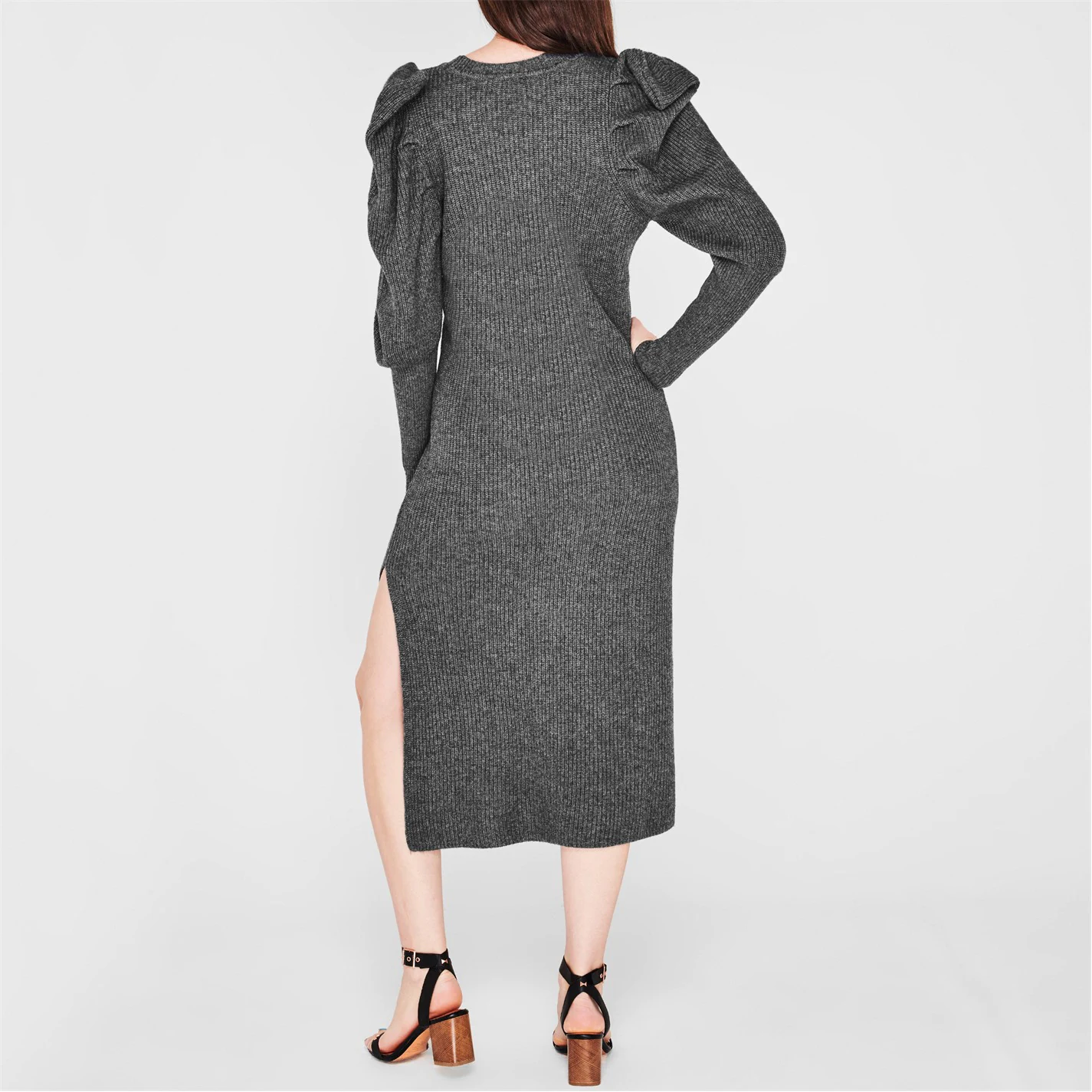 Ted Baker Victoria Long Sleeve Dress for Dresses Colour Dark Grey 5 Ted Baker Victoria Long Sleeve Dress for Dresses Colour Dark Grey - Image 3