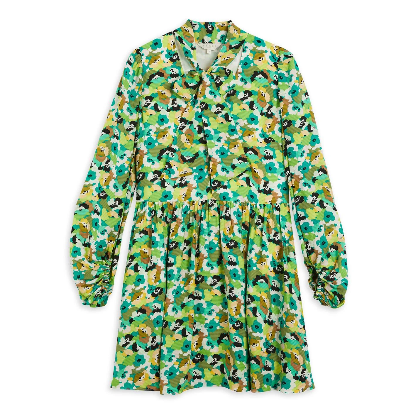 Ted Baker Ilva Floral Skirted Mini Dress for Dresses Colour Bright Green 3 Ted Baker Ilva Floral Skirted Mini Dress for Dresses Colour Bright Green