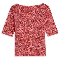 Ted Baker Willew Print T Shirt for Tops Colour Bright Pink