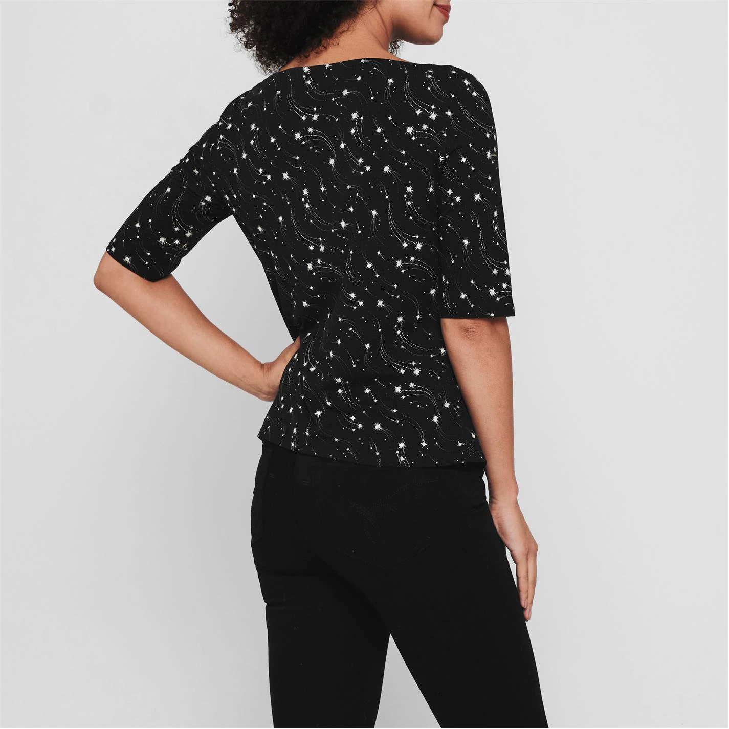 Ted Baker Ted Baker Starez Star T Shirt for Tops Colour Black 5 Ted Baker Ted Baker Starez Star T Shirt for Tops Colour Black - Image 3