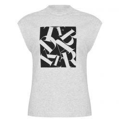 Ted Baker Ida Sleeveless Tee for Tops Colour Grey marl