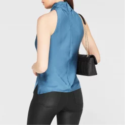 Ted Baker Jadis Cowl Sleeveless Top for Tops Colour Mid Blue -Outlet Wardrobe Mix Store 64765818 xxl a2