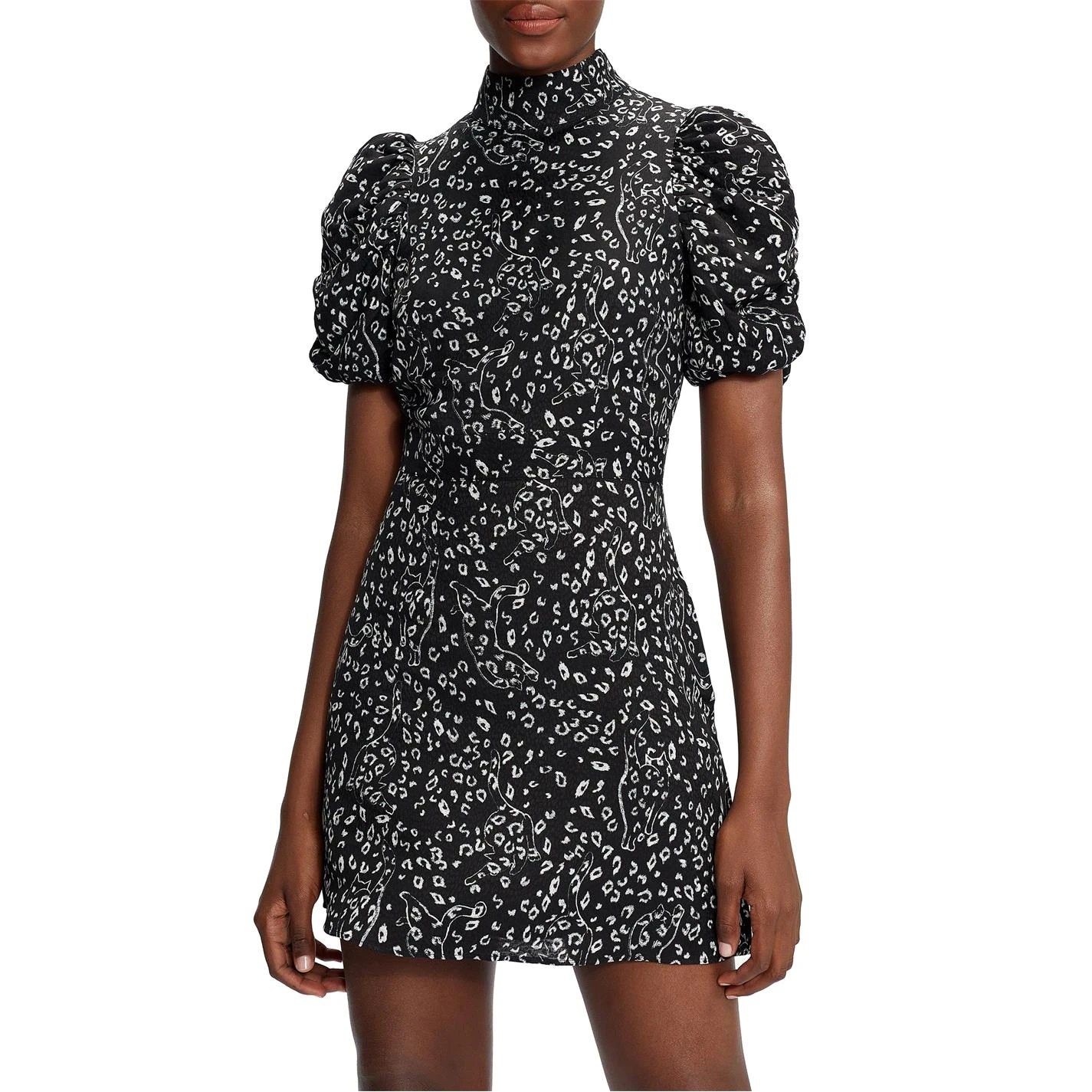 Ted Baker Raayy Puff Sleeve Dress for Dresses Colour Black 4 Ted Baker Raayy Puff Sleeve Dress for Dresses Colour Black - Image 2