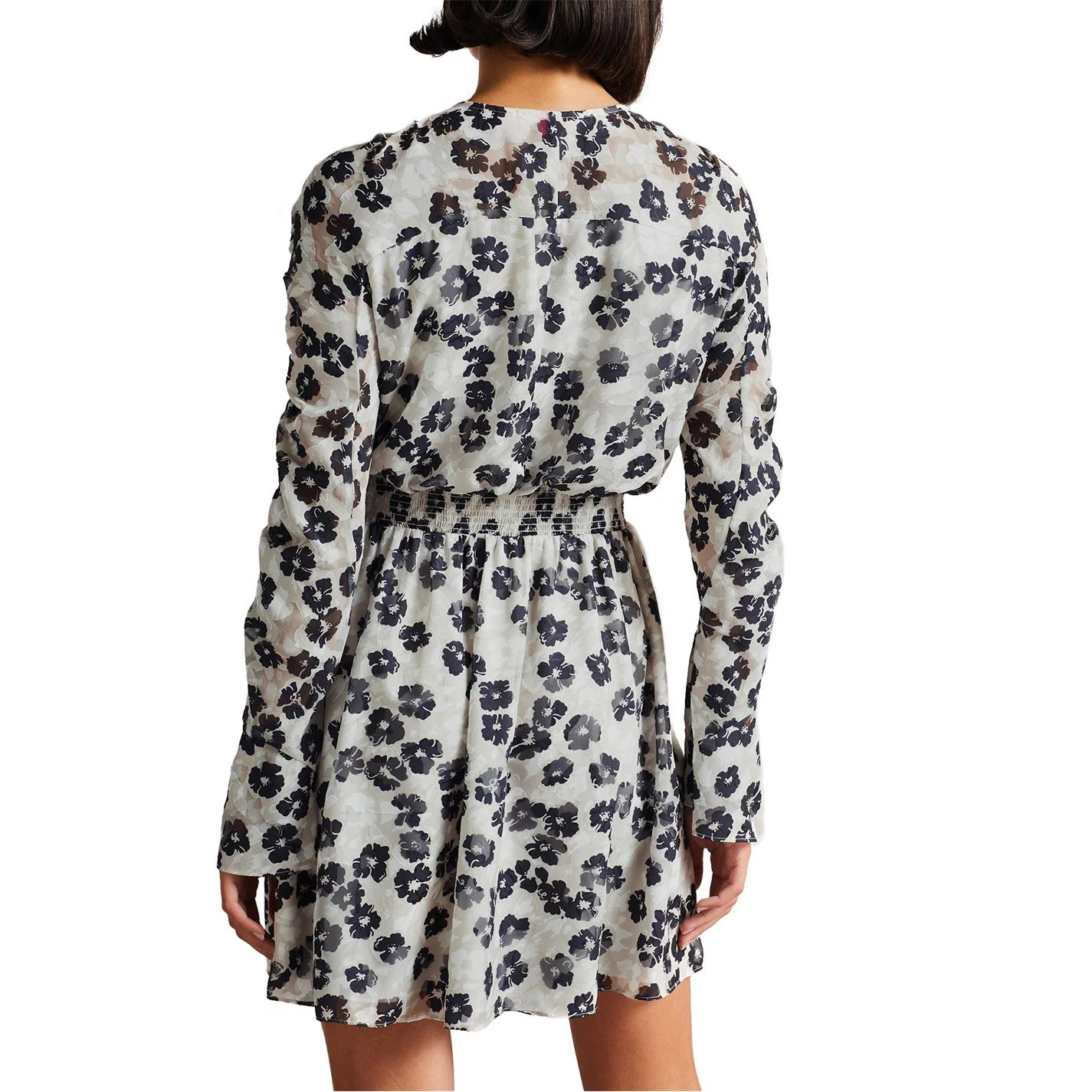 Ted Baker Felici Mini Dress for Dresses Colour Grey 5 Ted Baker Felici Mini Dress for Dresses Colour Grey - Image 3