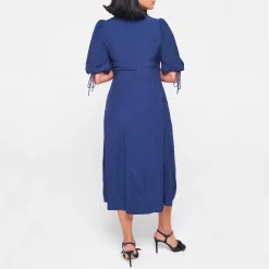 Ted Baker Ted Baker Jillia Tea Dress Womens for Wedding Guest Dresses Colour Dk-Navy -Outlet Wardrobe Mix Store 64983518 xxl a2