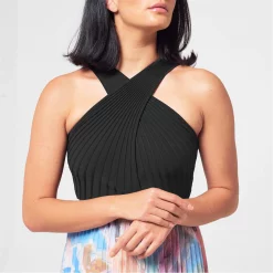 Ted Baker Aveliin Cross Front Dress for Dresses Colour Black -Outlet Wardrobe Mix Store 64983703 xxl a3