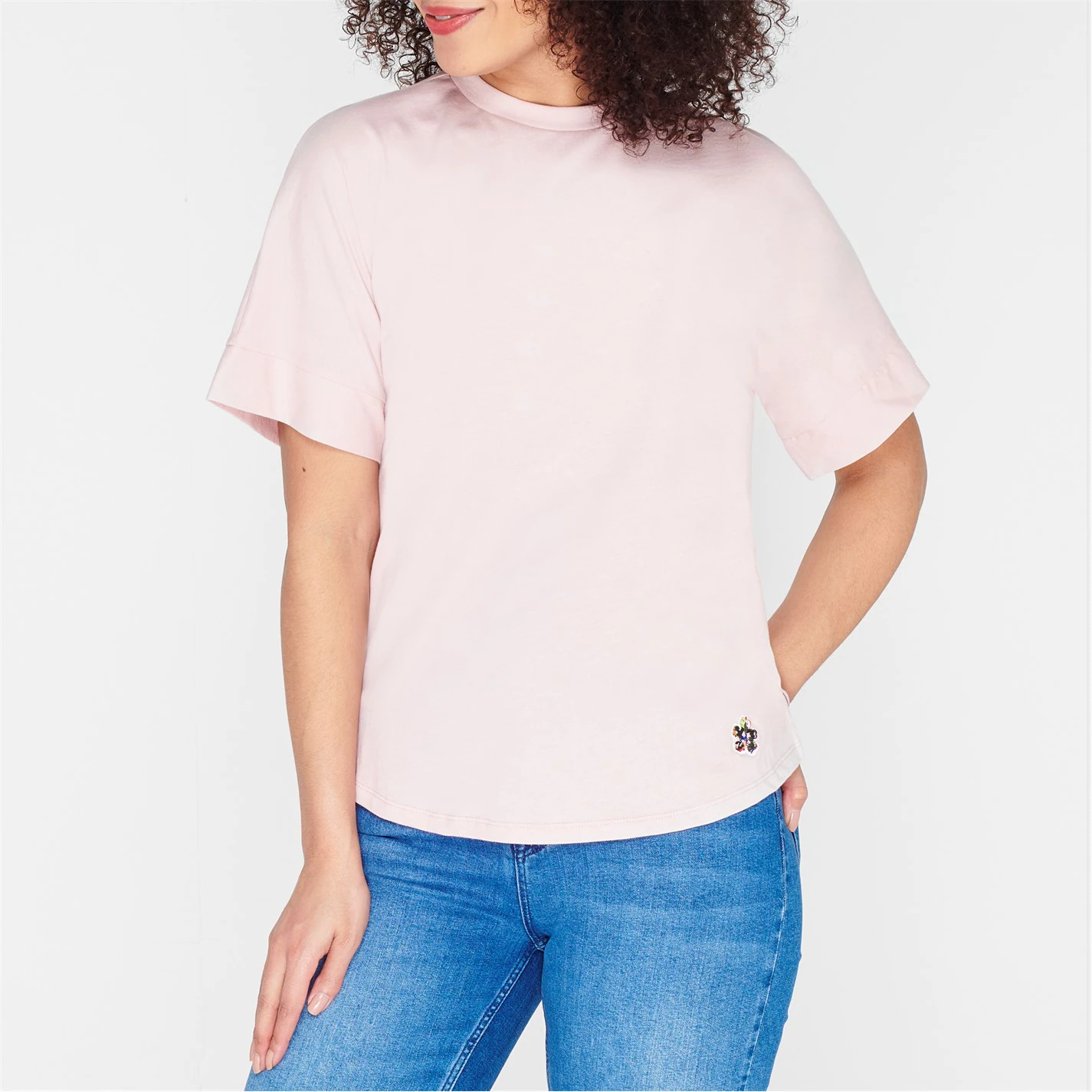 Ted Baker Erisana Crew Neck T Shirt for Tops Colour Pink 4 Ted Baker Erisana Crew Neck T Shirt for Tops Colour Pink - Image 2