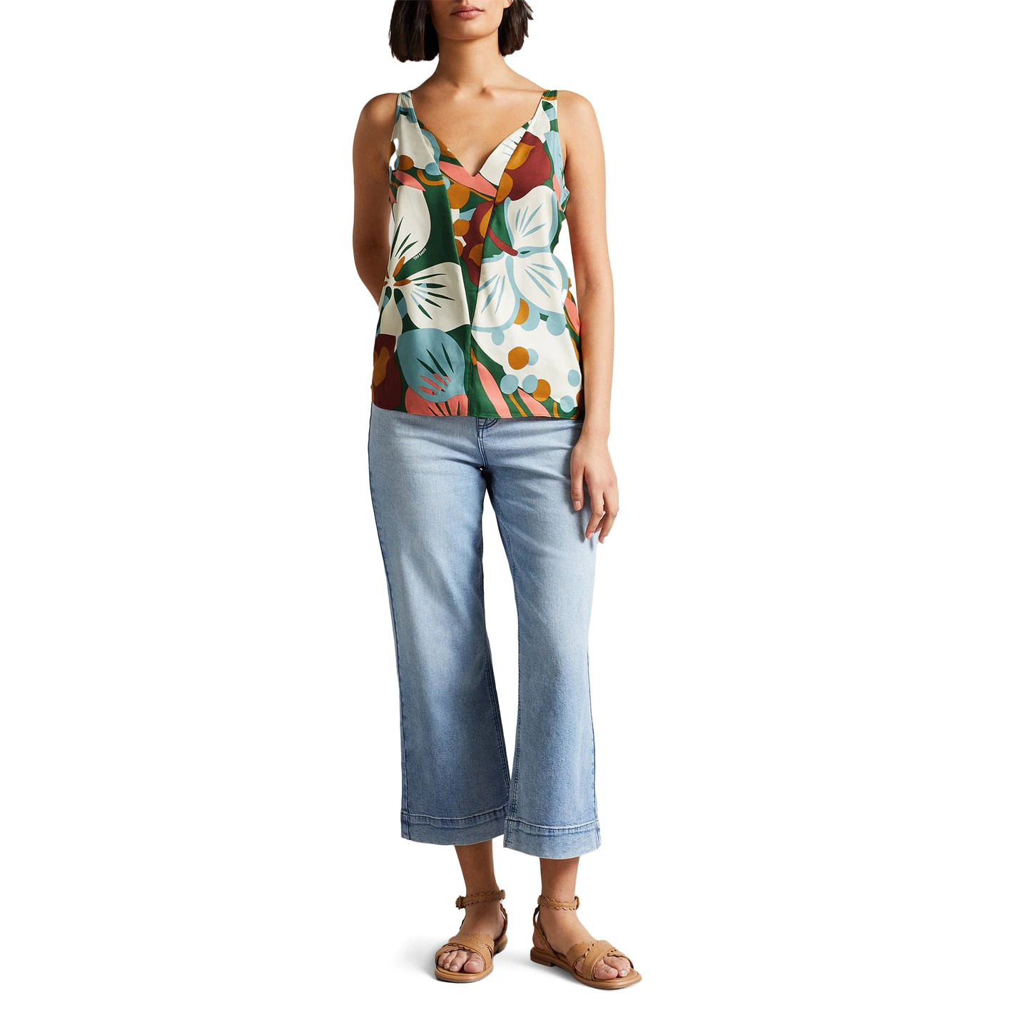 Ted Baker Nethy Cami Top for Tops Colour Green 4 Ted Baker Nethy Cami Top for Tops Colour Green - Image 2