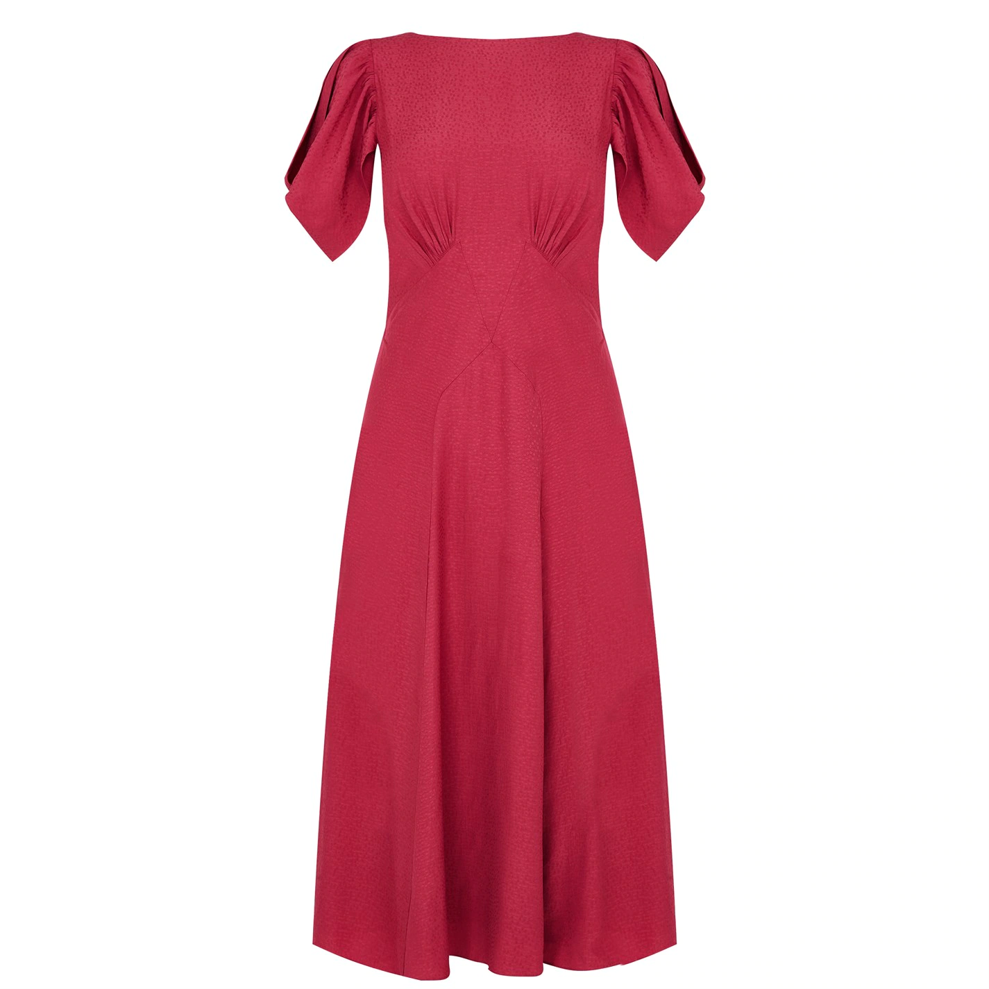 Ted Baker Tulipi Midi Dress for Wedding Guest Dresses Colour Mid Pink 3 Ted Baker Tulipi Midi Dress for Wedding Guest Dresses Colour Mid Pink