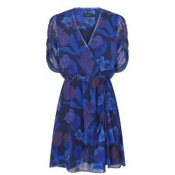 Ted Baker Juleah Ruched Sleeve Dress for Dresses Colour Dk-Navy