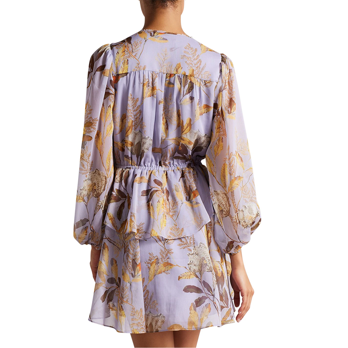 Ted Baker Gretia V-Neck Dress for Dresses Colour Lilac 7 Ted Baker Gretia V-Neck Dress for Dresses Colour Lilac - Image 5