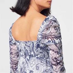 Ted Baker Adlinah Square Neck Dress for Dresses Colour Ivory -Outlet Wardrobe Mix Store 65270801 xxl a4