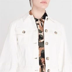 Ted Baker Consse Denim Jacket for Coats & Jackets Colour Cream -Outlet Wardrobe Mix Store 65280669 xxl a3