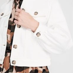 Ted Baker Consse Denim Jacket for Coats & Jackets Colour Cream -Outlet Wardrobe Mix Store 65280669 xxl a4