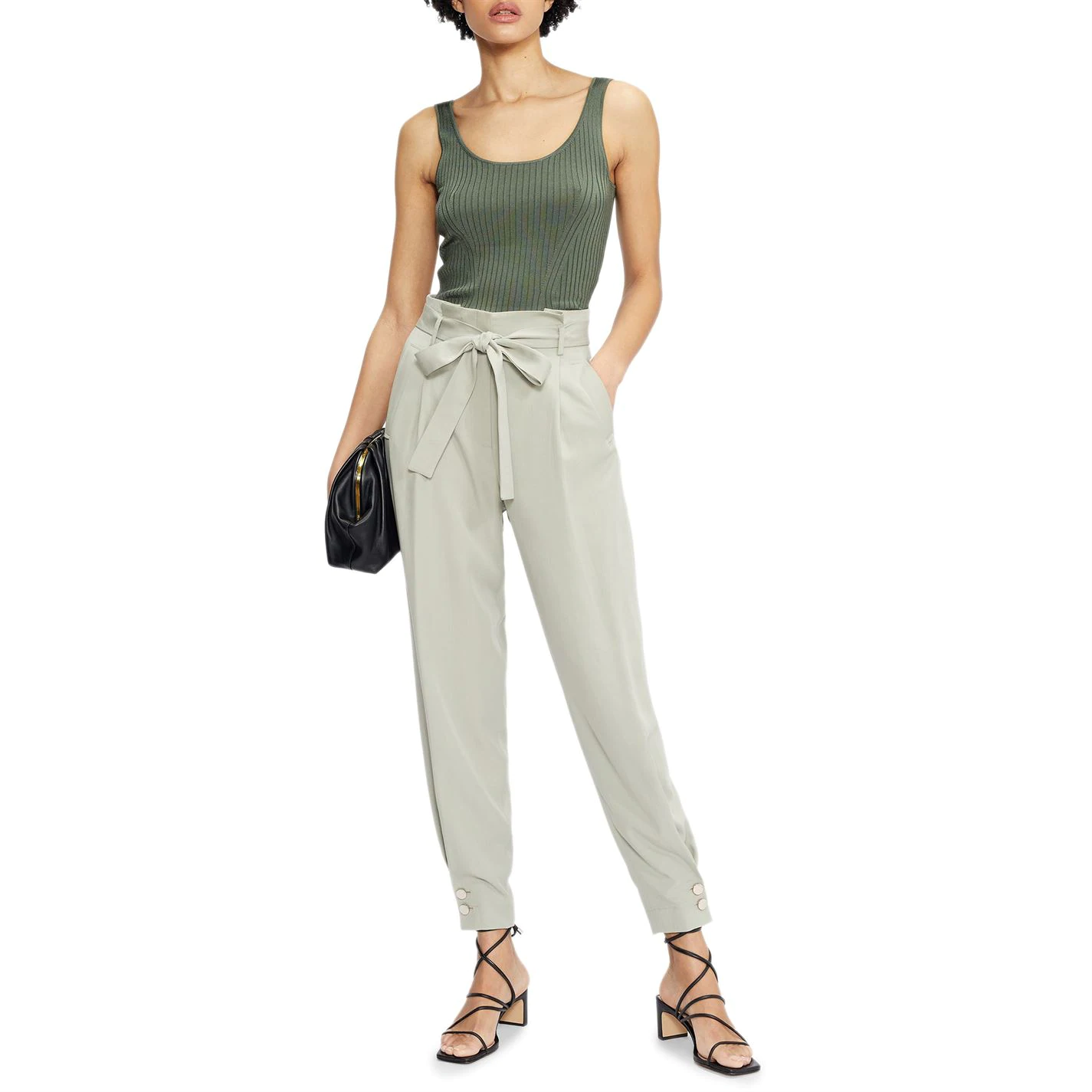 Ted Baker Noralou Vest for Tops Colour Olive 6 Ted Baker Noralou Vest for Tops Colour Olive - Image 4
