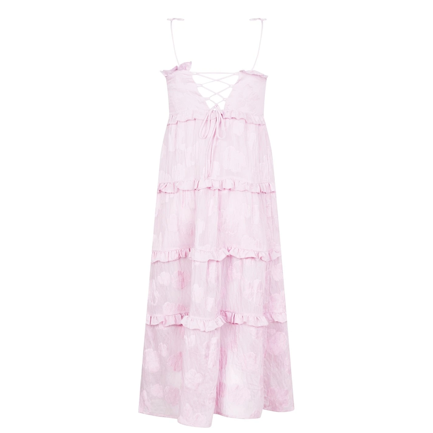 Ted Baker Strappy Tiered Midi Dress for Dresses Colour Lilac 7 Ted Baker Strappy Tiered Midi Dress for Dresses Colour Lilac - Image 5