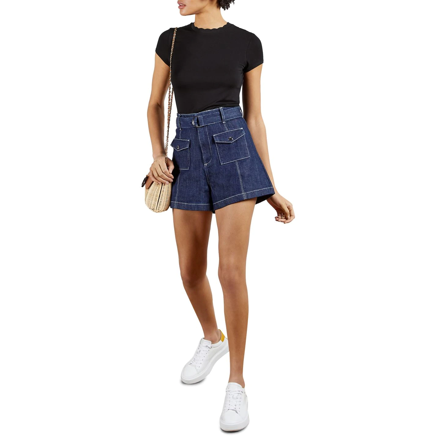 Ted Baker Lecca T Shirt for Tops Colour Navy 5 Ted Baker Lecca T Shirt for Tops Colour Navy - Image 4