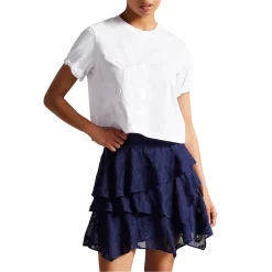 Ted Baker Carmyn Embroidered T-Shirt for Tops Colour White 10 Ted Baker Carmyn Embroidered T-Shirt for Tops Colour White -Outlet Wardrobe Mix Store 65345201 xxl a2