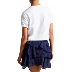 Ted Baker Carmyn Embroidered T-Shirt for Tops Colour White 11 Ted Baker Carmyn Embroidered T-Shirt for Tops Colour White -Outlet Wardrobe Mix Store 65345201 xxl a3