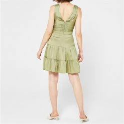 Ted Baker Phoenyx Knot Dress for Wedding Guest Dresses Colour Mid-Green -Outlet Wardrobe Mix Store 65456815 xxl a2