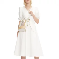 Ted Baker Poppyy Midi Dress for Dresses Colour White 9 Ted Baker Poppyy Midi Dress for Dresses Colour White -Outlet Wardrobe Mix Store 65463901 xxl a3