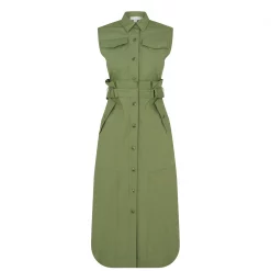 Ted Baker Zamya Utility Dress for Dresses Colour Khaki