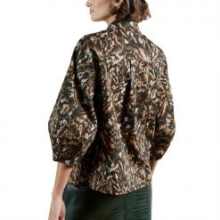 Ted Baker Everett Long Sleeve Shirt for Women Colour Khaki -Outlet Wardrobe Mix Store 65538115 xxl a3