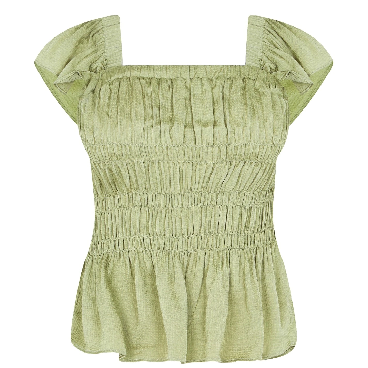 Ted Baker Alovia Smock Top for Tops Colour Mid-Green 3 Ted Baker Alovia Smock Top for Tops Colour Mid-Green